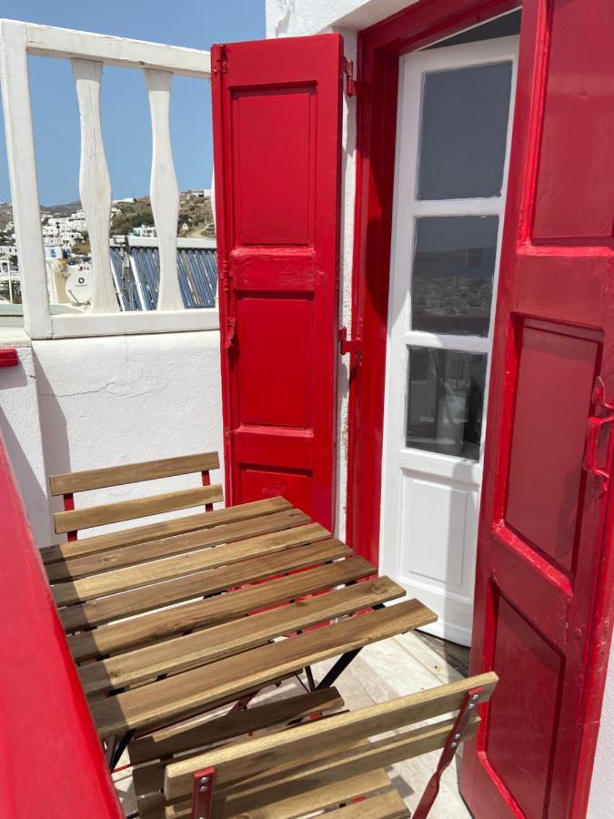 Elenitas Town House With Balcony And Sea View Lägenhet Mykonos Town Exteriör bild