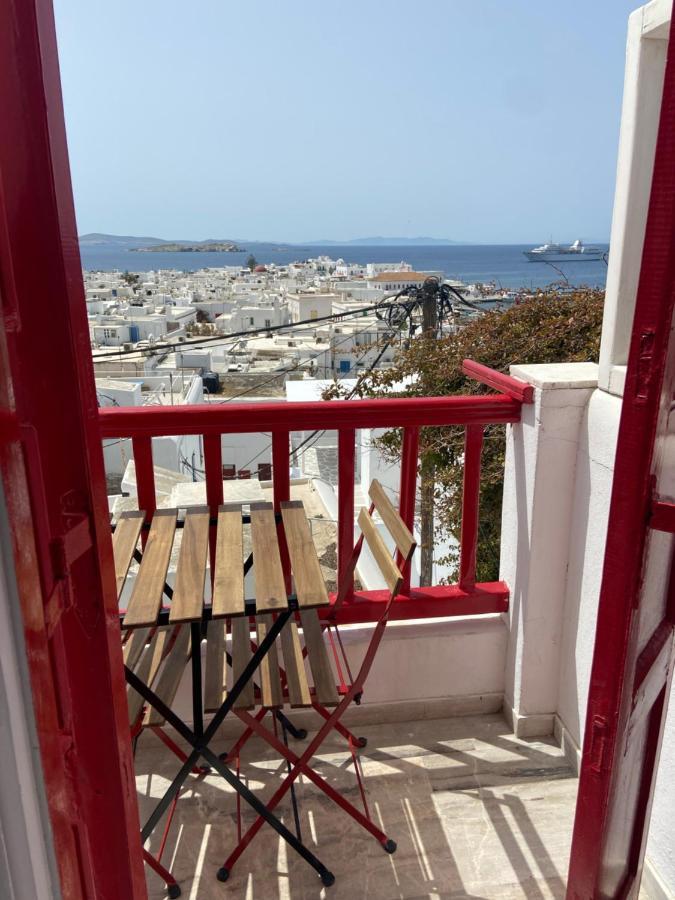 Elenitas Town House With Balcony And Sea View Lägenhet Mykonos Town Exteriör bild