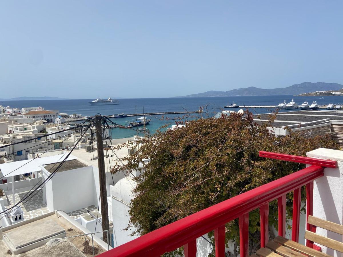 Elenitas Town House With Balcony And Sea View Lägenhet Mykonos Town Exteriör bild