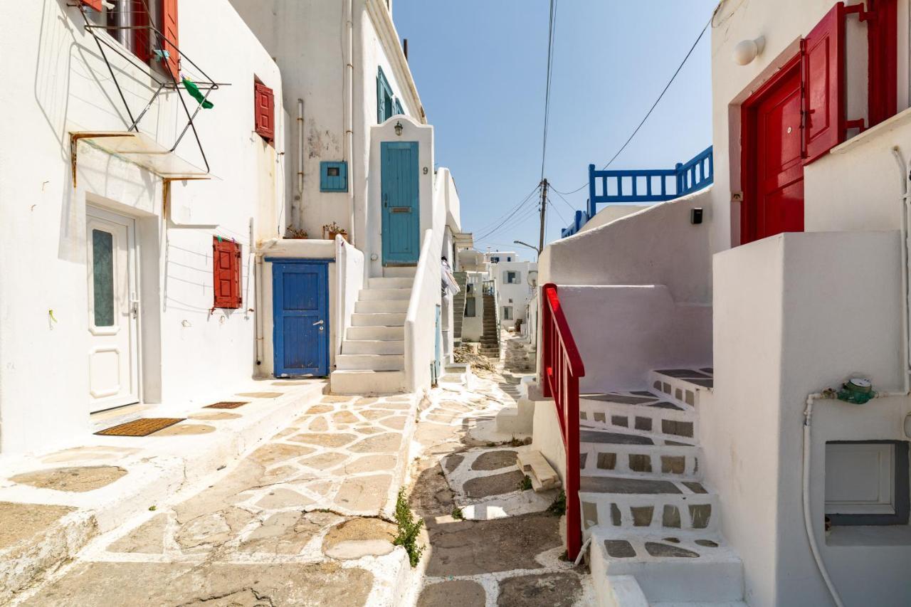 Elenitas Town House With Balcony And Sea View Lägenhet Mykonos Town Exteriör bild